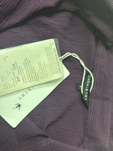 Chic Purple Textured Button-Up Shirt