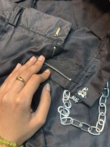 Chain Detail Black Pants