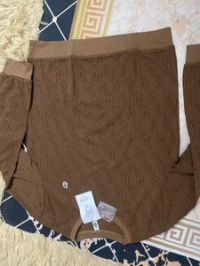 Brown Patterned T-Shirt