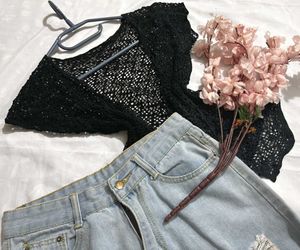 🎁Boho Black Crochet Open Knit Cardigan M
