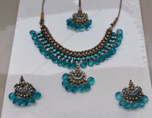 Bridal Turqoise Blue Jewellery Set