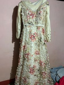 Party Wear Gown and Skert an