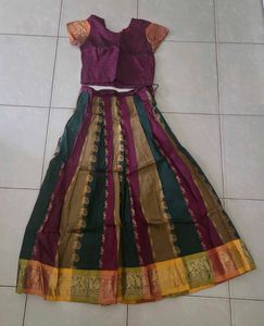 Vibrant Kanchivaram Lehenga Choli Set