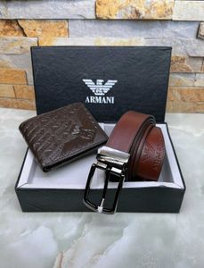 Armani Belt Wallet Combo