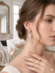 Elegant Diamond Drop Earrings