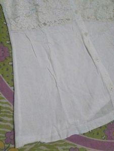 Vintage White Lace Trim Camisole Top