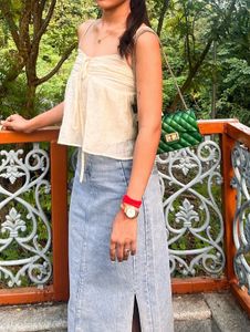 Boho Cream Cami Top