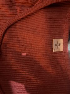 Ribbed Knit Top with Buttons