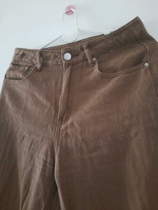 Brown Straight Leg Jeans