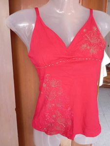 Embellished Pink Cami Top