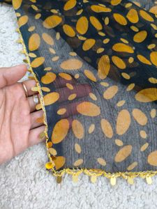 Mustard floral jaal Kurta set
