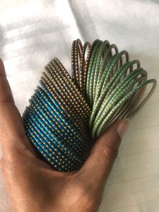 Bangles Set - Mixed Metals of 35