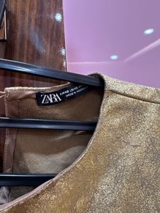 Zara Gold Crop Top