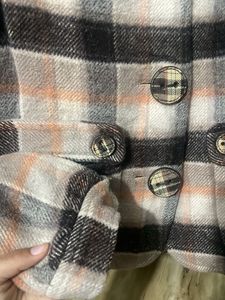ONLY Plaid Wool Blend Jacket