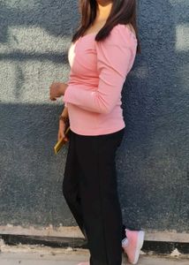 Flared Black Trousers