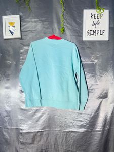 Comfortable Aqua Blue Sweatshirt