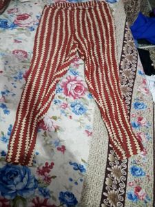 Red &amp; White Printed Kurta Set