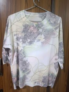 Boho Abstract Print Top 🤩  ( Fix Price )