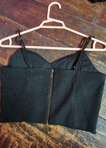 Chic Black Crop Top