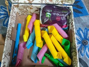 Hair Curlers and color kit