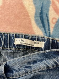 Blue Denim Cargo Jeans