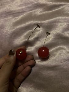 Cute Cherry Dangle Earrings