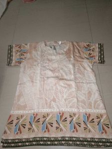 Tropical Print Tunic Top