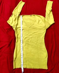 Lime Green - Yellowish Knit Sweater