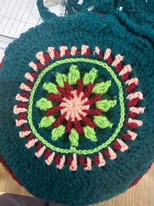 Combo of lamps and crochet bag