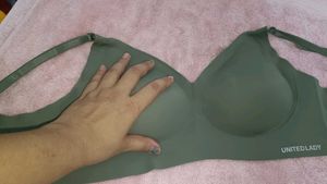Comfortable Green Seamless jelly Bralette