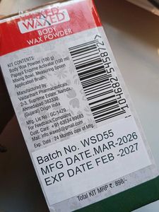 Waxed Body Wax Powder