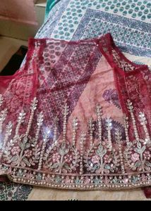 new lahnga(never used) with free neck set