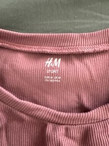 H&amp;M Ribbed Cropped Tank Top
