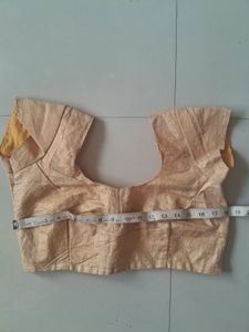 Elegant Gold Silk Blouse
