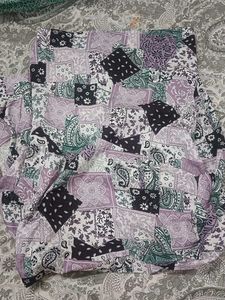 any 1 Patchwork Print shrug type shirt