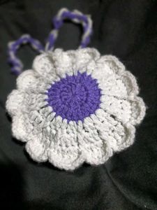 Crochet Flower Bag - Handmade
