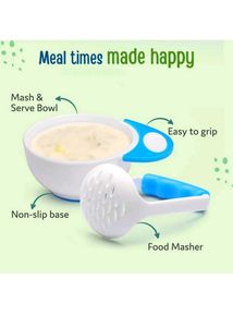 [NEVER USED] Baby Feeding Bowl with Masher