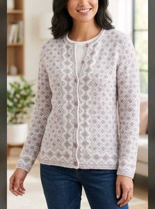 Cozy Diamond Knit Cardigan