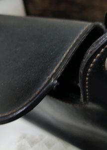 No Chip PU Leather Black Baguette