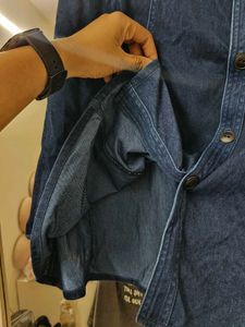 ONLY Denim A-Line Midi Skirt