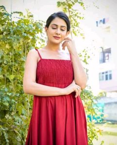 Elegant Red Flowy Maxi Dress