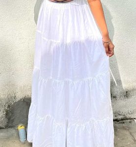 white long skirt