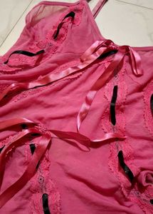 Pretty Pink Babydoll Nightgown