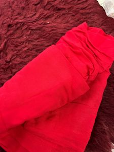 Red Embroidered Kurta Set with Dupatta