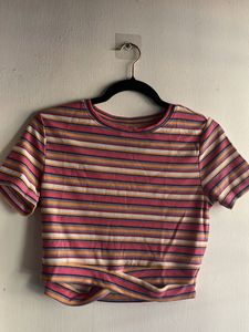 Striped Crop Top