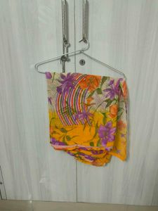 Floral Print Saree