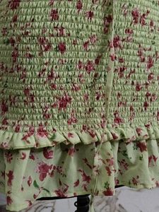 Floral Print Crop Top &amp; Skirt Set