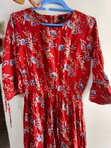 Chic Floral Print Midi Dress