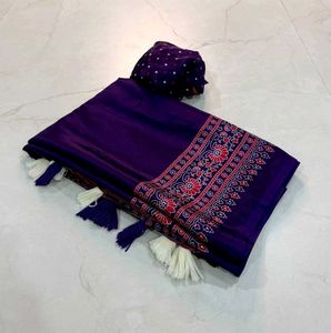 FESTIVAL 🧧 🪔 SELL Elegant Maroon Silk Saree with