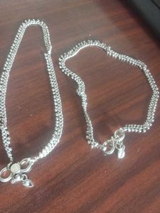pure silver anklets for ladies